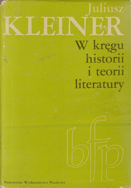 W kręgu historii i teorii literatury