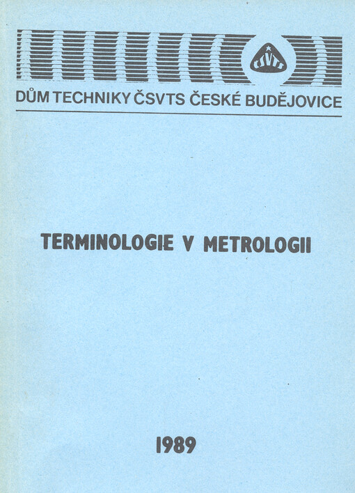 Terminologie v metrologii