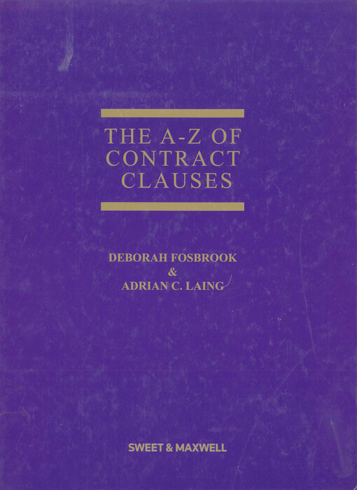 The A-Z of contract clauses