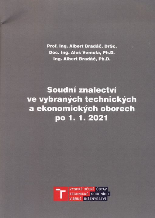 Soudní znalectví ve vybraných technických a ekonomických oborech po 1.1.2021