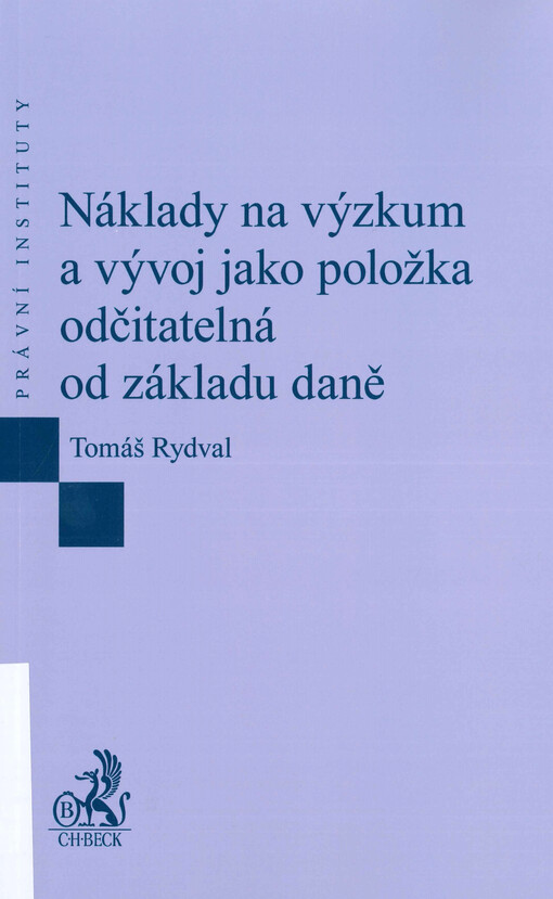Náklady na výzkum a vývoj jako položka odčitatelná od základu daně