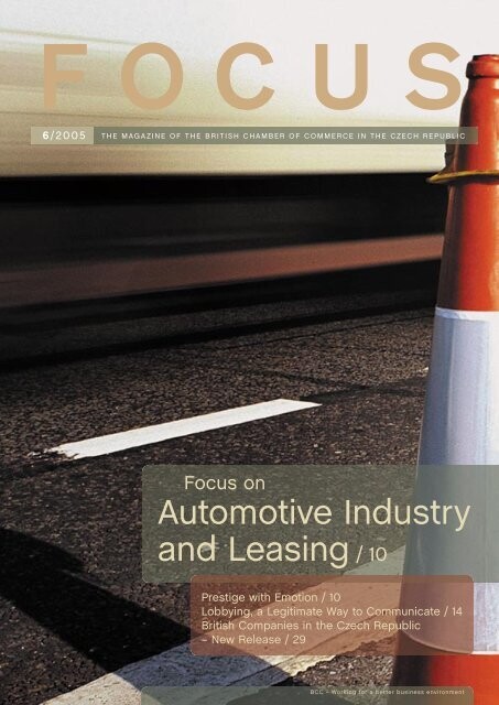 Focus : The Magazine of the British Chamber of Commerce in the Czech Republic