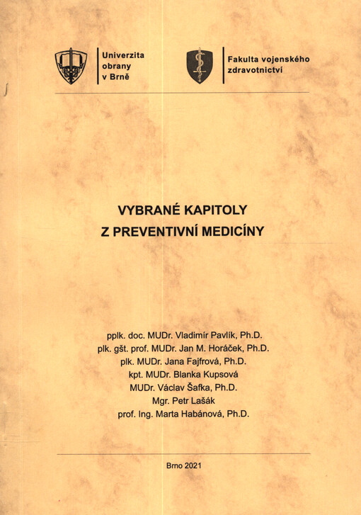 Vybrané kapitoly z preventivní medicíny : učební text pro vysokoškolskou výuku