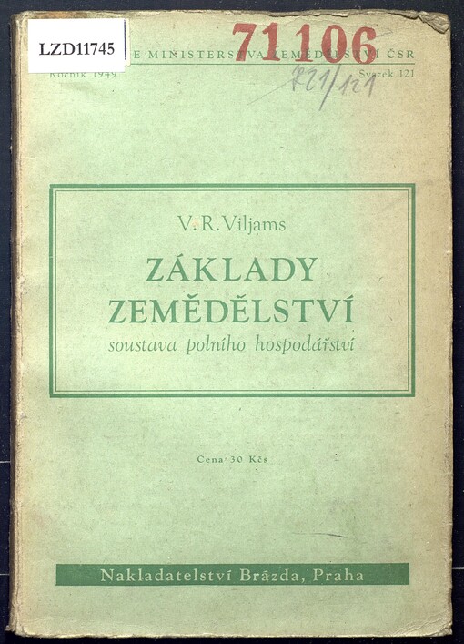 Základy zemědělství: Soustava polního hospodářství