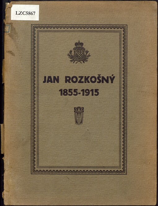 Jan Rozkošný 1855-1915