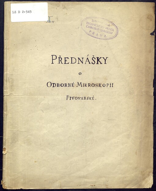 Přednášky o odborné mikroskopii pivovarské