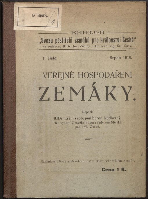 Veřejné hospodaření zemáky