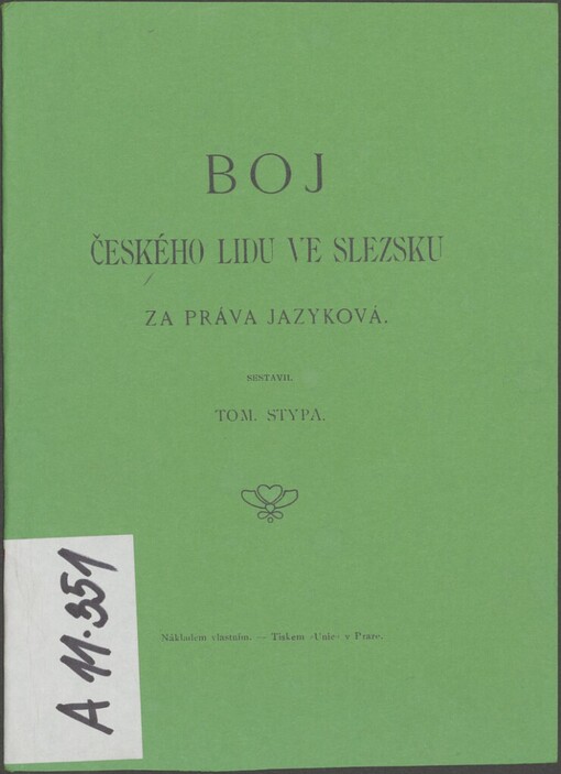 Boj českého lidu ve Slezsku za práva jazyková