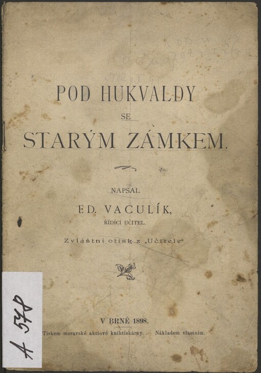 Pod Hukvaldy se starým zámkem