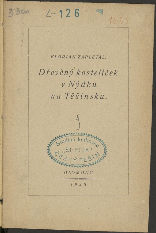 Dřevěný kostelíček v Nýdku na Těšínsku