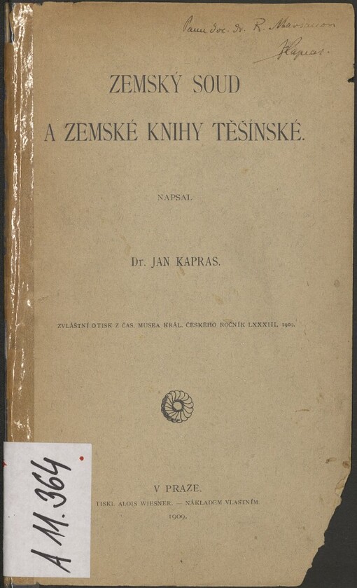 Zemský soud a zemské knihy těšínské