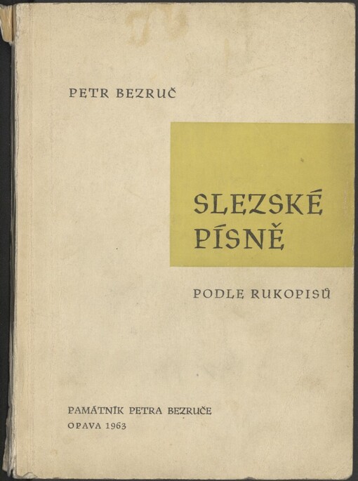 Slezské písně podle rukopisů