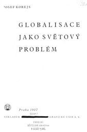 Globalisace jako světový problém