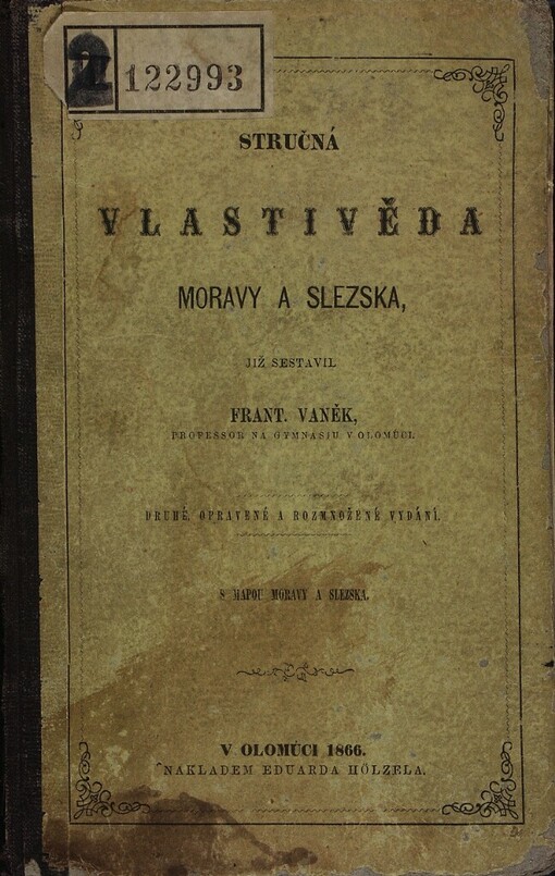 Stručná vlastivěda Moravy a Slezska, již sestavil František Eduard Vaněk