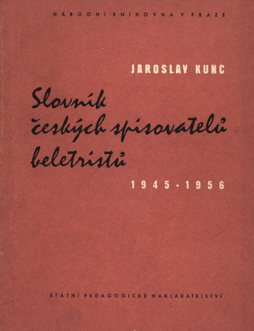 Slovník českých spisovatelů beletristů 1945-1956