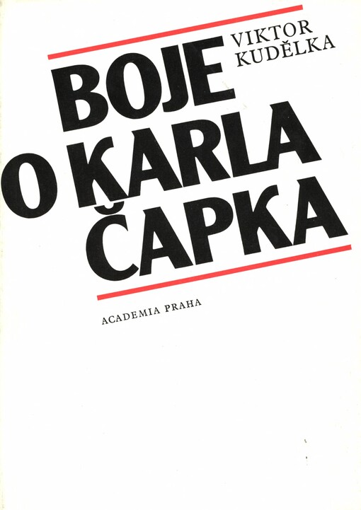 Boje o Karla Čapka