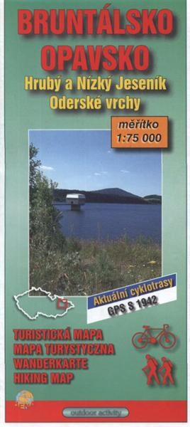 Bruntálsko, OpavskoHrubý a Nízký Jeseník, Oderské vrchy : turistická mapa 1:75 000