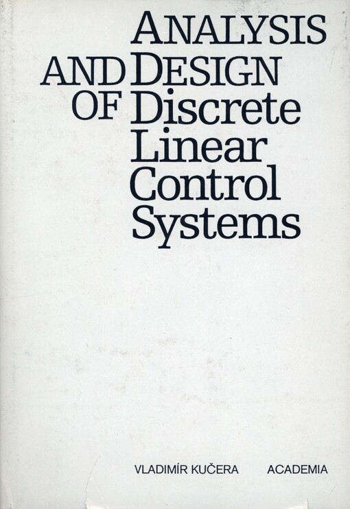 Analysis and design of discrete linear control systems