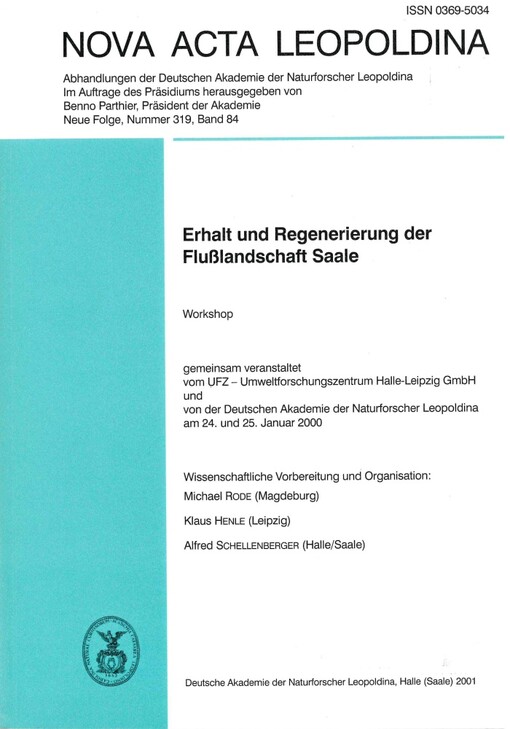 Erhalt und Regenerierung der Flußlandschaft Saale