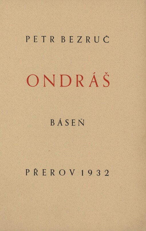 Ondráš :báseň