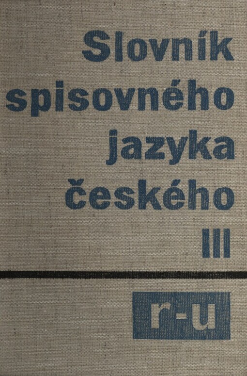 Slovník spisovného jazyka českého