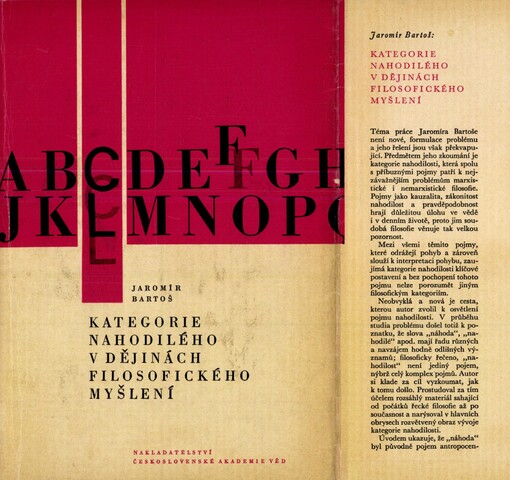 Kategorie nahodilého v dějinách filosofického myšlení :(historicko-sémantická studie)