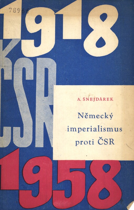 Německý imperialismus proti ČSR
