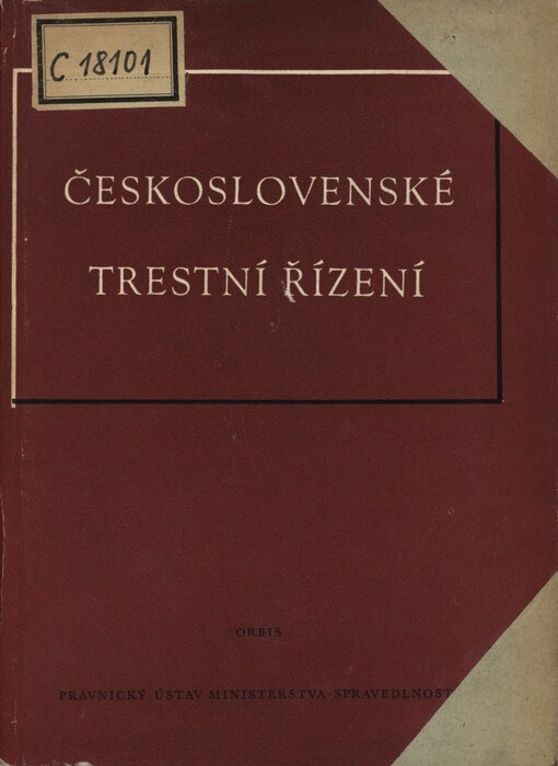 Československé trestní řízení