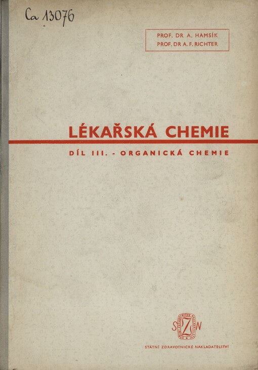 Lékařská chemie: učebnice pro mediky a příručka pro lékaře