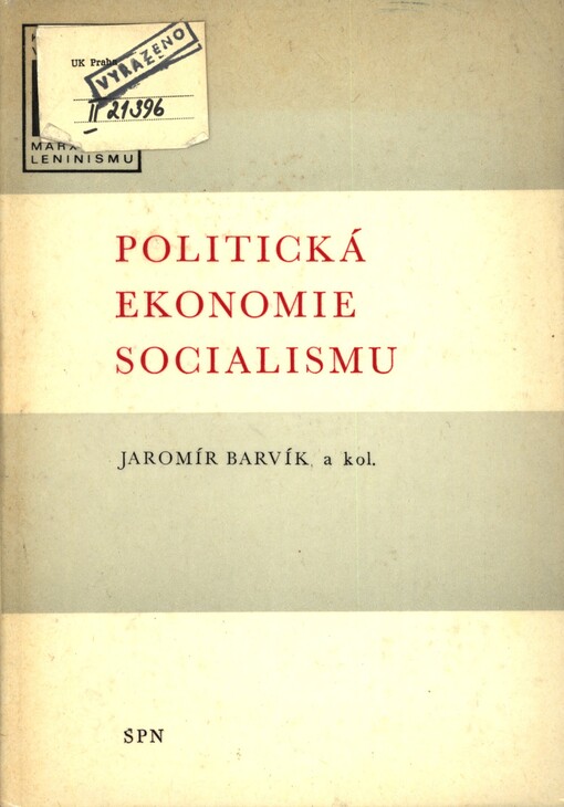 Politická ekonomie socialismu