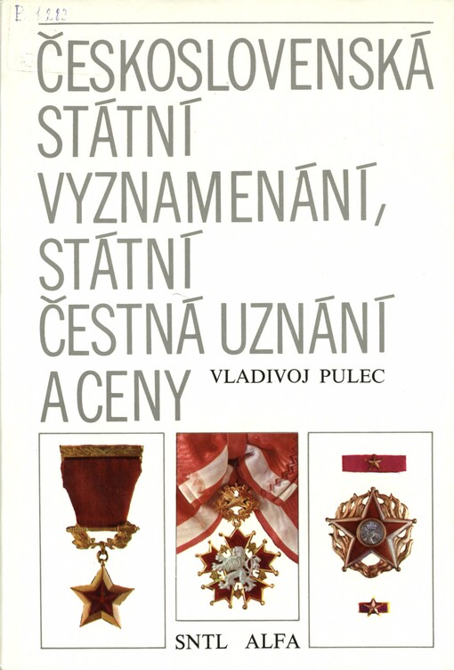 Československá státní vyznamenání, státní čestná uznání a ceny