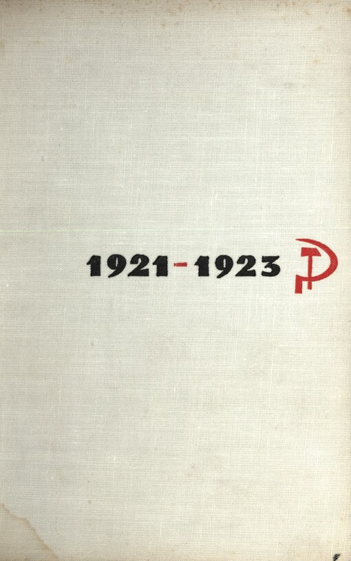 Na cestě k jednotě :komunistická strana Československa v letech 1921-1923