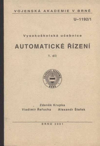 Automatické řízení : vysokoškolská učebnice