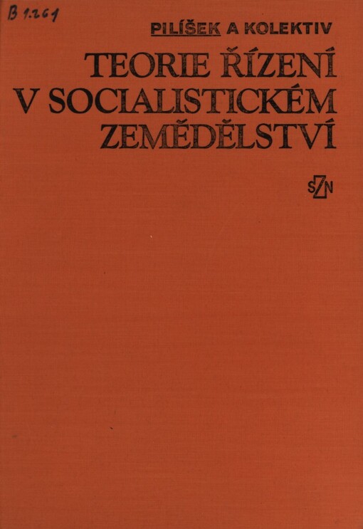 Teorie řízení v socialistickém zemědělství