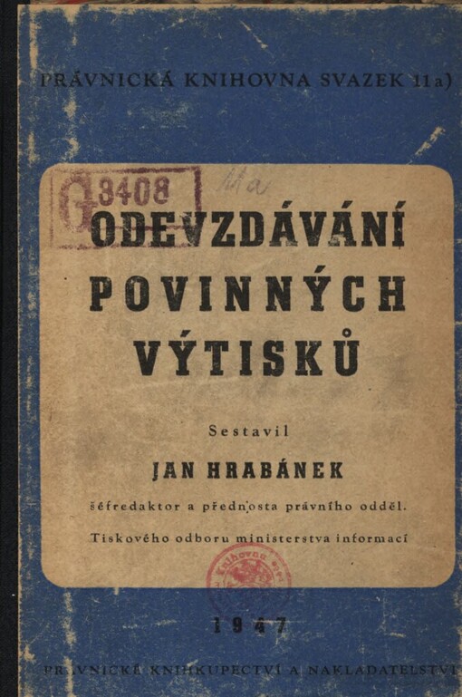 Odevzdávání povinných výtisků