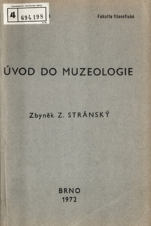 Úvod do muzeologie