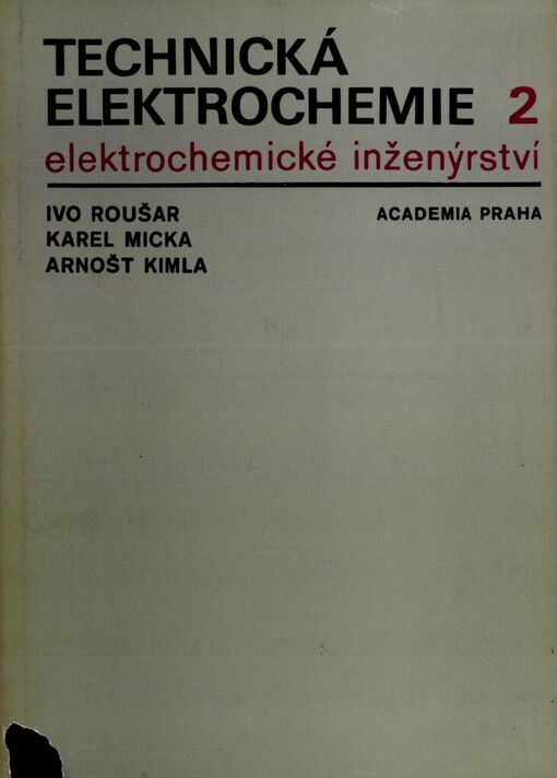Technická elektrochemie.2,Elektrochemické inženýrství