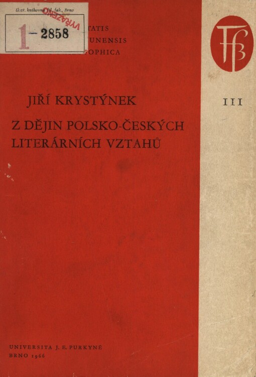 Z dějin polsko-českých literárních vztahů: vlivy polské literatury a její recepce v českých zemích v letech 1914-1930