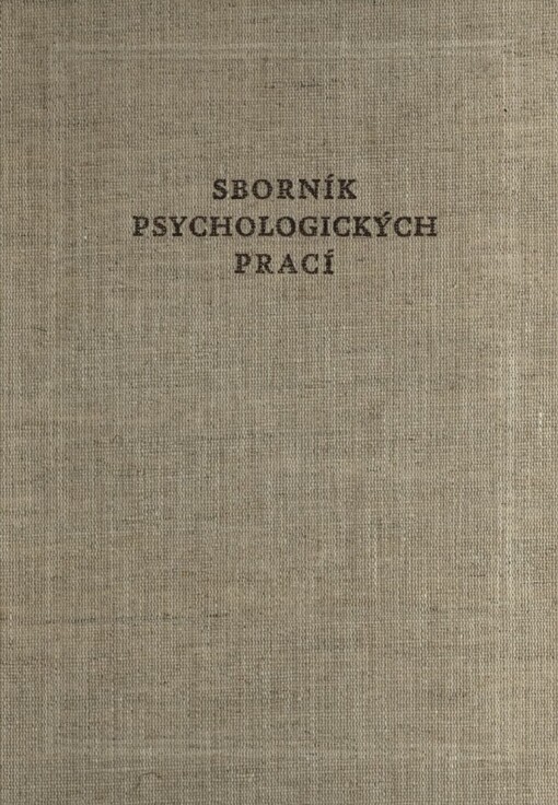 Sborník psychologických prací