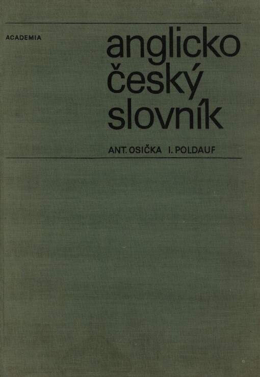 Anglicko-český slovník : s dodatky