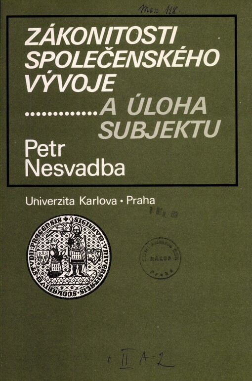 Zákonitosti společenského vývoje a úloha subjektu