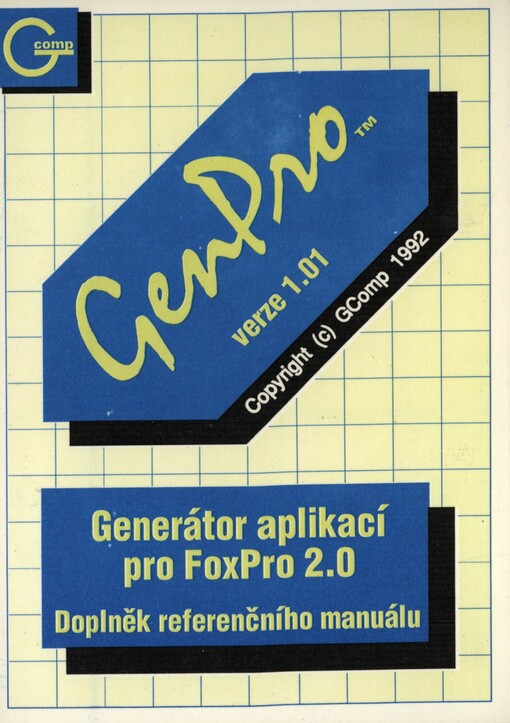 GenPro :doplněk referenčního manuálu