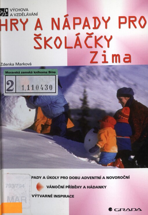 Hry a nápady pro školáčky: zima