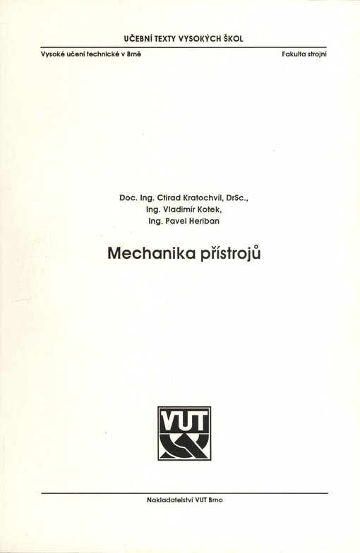 Mechanika přístrojů