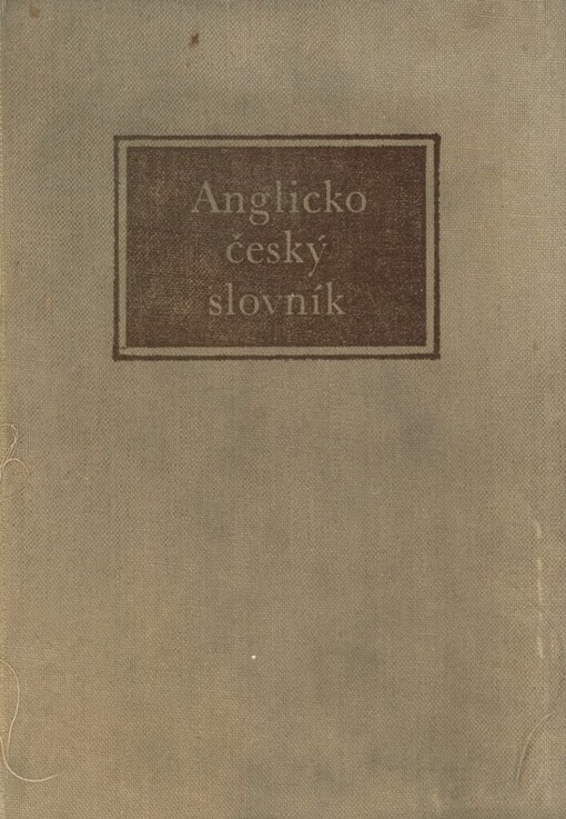 Anglicko-český slovník