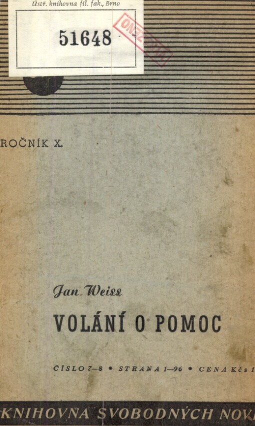 Volání o pomoc :román