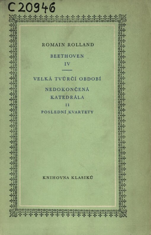 Beethoven.IV,Velká tvůrčí období.