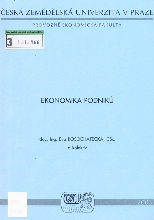 Ekonomika podniků