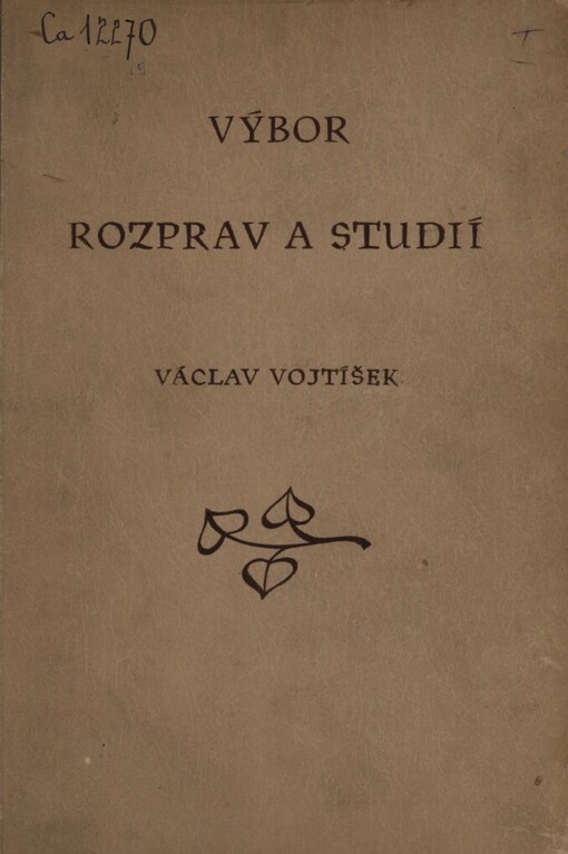 Výbor rozprav a studií Václava Vojtíška