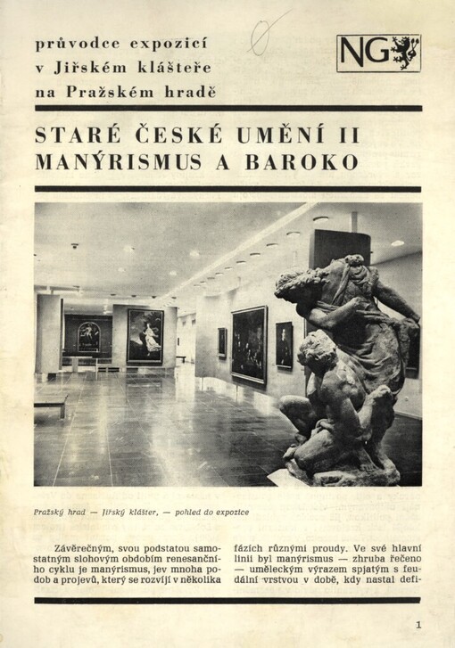 Staré české umění :průvodce expozicí v Jiřském klášteře na Pražském hradě.II,Manýrismus a baroko